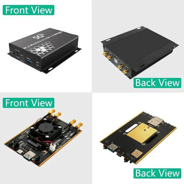 Alt view image 5 of 5 - HLT NGFF(M.2) 4G/5G Module to USB 3.0 Adapter with Auxiliary Power and Cooler Fan