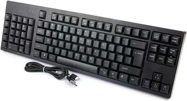 Main image of MCSaite Left-Handed Keyboard, Wired Ultra-Thin Keyboard USB Port with 2 Hubs Portable Scissors Foot Structure Fit with Professional or Industrial Use for Computer Laptop Mac Notebook