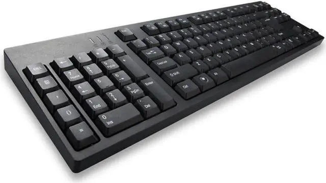 Alt view image 3 of 5 - MCSaite Left-Handed Keyboard, Wired Ultra-Thin Keyboard USB Port with 2 Hubs Portable Scissors Foot Structure Fit with Professional or Industrial Use for Computer Laptop Mac Notebook