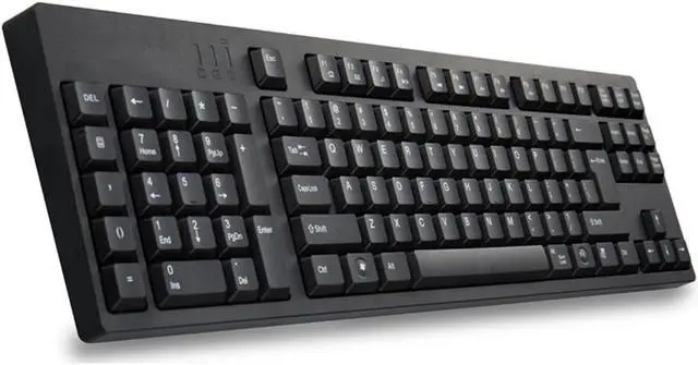Alt view image 4 of 5 - MCSaite Left-Handed Keyboard, Wired Ultra-Thin Keyboard USB Port with 2 Hubs Portable Scissors Foot Structure Fit with Professional or Industrial Use for Computer Laptop Mac Notebook