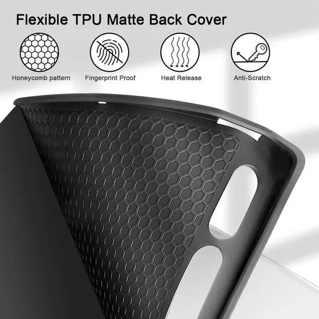 Alt view image 4 of 5 - Mektron Tablet Case for Samsung Tab S9 Ultra 14.6 Inch 2023 SM-X910/X916/X918,Built-on Pencil Holder Hard Cover with Auto Wake/Sleep, Multi-Angle Stand for Galaxy Tab S9 Ultra 14.6,Beautiful Floral