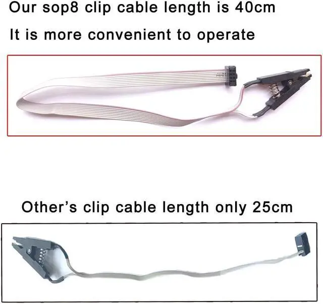 Alt view image 4 of 5 - EZP2023 Programmer USB SPI 9 Adapters EZP2019 Upgraded Chip Writer Reader IC Test Clip 24 25 93 95 EEPROM Flash Bios Minipro Socket