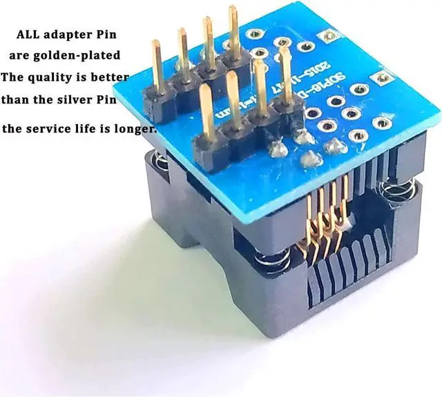 Alt view image 3 of 5 - EZP2023 Programmer USB SPI 9 Adapters EZP2019 Upgraded Chip Writer Reader IC Test Clip 24 25 93 95 EEPROM Flash Bios Minipro Socket