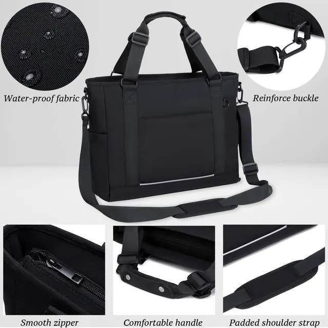 Alt view image 4 of 5 - mygreen Large Laptop Tote Bag for Women Teacher Tote Bag for Work Army Green