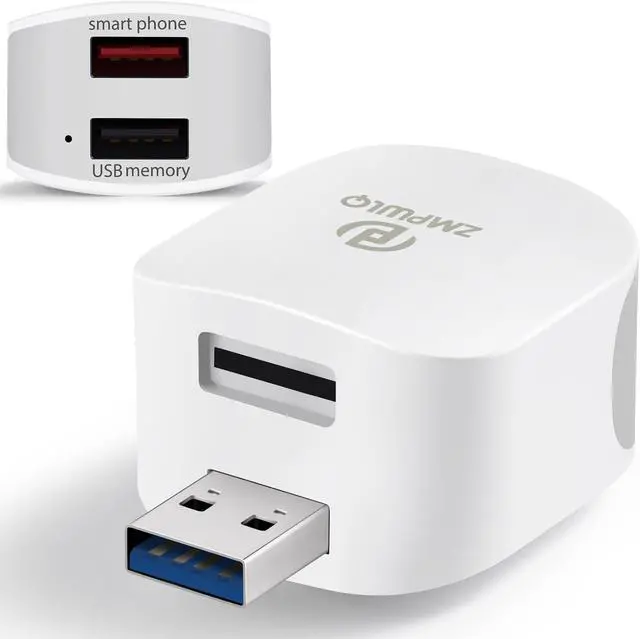 Main image of PL ZMPWLQ Auto-Backup-Adapter iPhone-Photo-Backup-Storage-Data-Cube for iPhone-Backup-Device for iPhone/iPad Photos-Download-Stick USB Backup Flash Drive for iPhone/iPad/Android (Without MicroSD)
