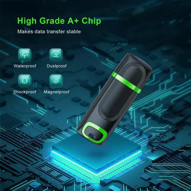 Alt view image 4 of 5 - RAOYI 10 Pack 64GB USB 2.0 Flash Drive Thumb Drive Memory Stick Jump Drive Zip Drive for Data Storage and Backup (Mix Colors : Cyan Orange Red Blue Green)