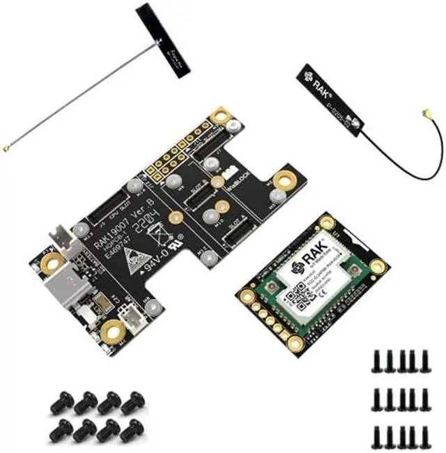 Alt view image 2 of 5 - RAKwireless WisBlock Meshtastic Starter Kit US915 Base RAK19007 + Core RAK4631