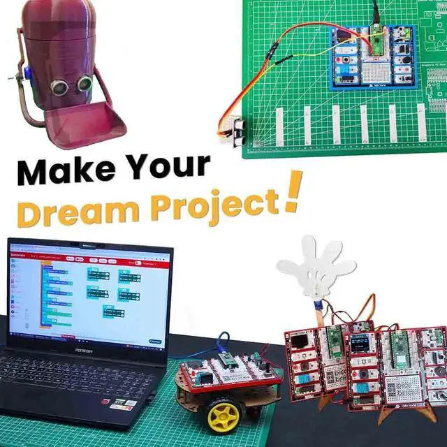 Alt view image 5 of 5 - Picobricks - Raspberry Pi Pico W Starter Kit with Extensive Learning Guide, Raspberry Pi Kit, Raspberry Pi Starter Kit, Electronics Set(Not Included Pico W)
