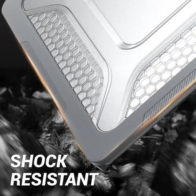 Alt view image 5 of 5 - SEYMAC stock MacBook Air 15 inch Case 2024/2023 Release A3114/A2941 M3/M2 Chip, Shock-Absorbing Protection Case with Folding Stand &Mouse Pad/Bag for MacBook Air 15" A3114/A2941 M3/M2 Chip (Gray)