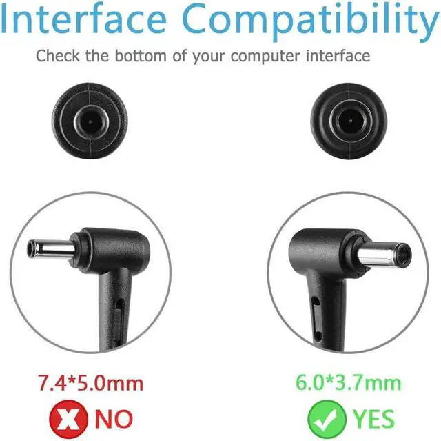 Alt view image 4 of 5 - 180W AC Charger Fit for Asus A20-180P1A ADP-180TB HB ROG Zephyrus G14 G15 GA401II GA401QC GA401QE GA401QM GA401Q GA502DU GA502IV TUF Gaming A15 A17 F15 F17 FA506IC FA506QE