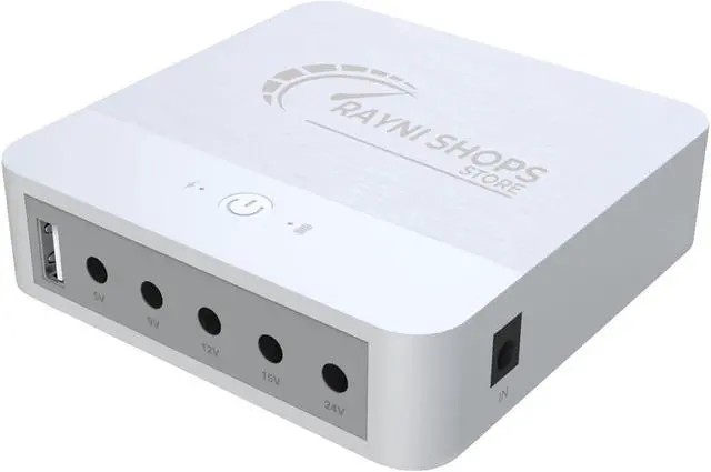 Main image of Mini ups Battery Backup UPS System with 5V 9V 24V, 12V 5A Charger Mini UPS 5V 9V 12V 24V for WiFi Modem Router CCTV Camera Mini DC UPS Power Supply 13200 mah