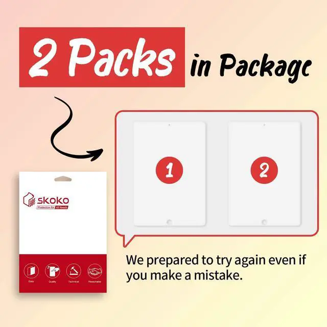 Alt view image 3 of 5 - skoko Anti Glare Matte & Soft Paper feel Film Screen Protector (2pcs) compatible with Wacom Cintiq 22 DTK-2260