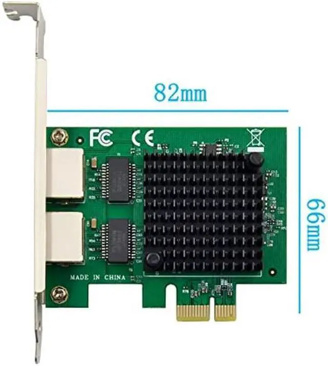 Alt view image 4 of 5 - Dual PCIe 3.1 2.5GBase-T Network Adapter with Intel I225-V 2500/1000/100Mbps PCI Express Gigabit Ethernet NIC Card RJ45 LAN Controller for Windows 10/11 with Low Profile Bracket