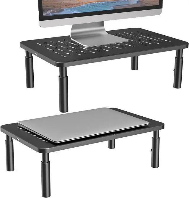 Alt view image 2 of 5 - WALI Bundles-Monitor Stand Riser and Computer Monitor Stand with Storage