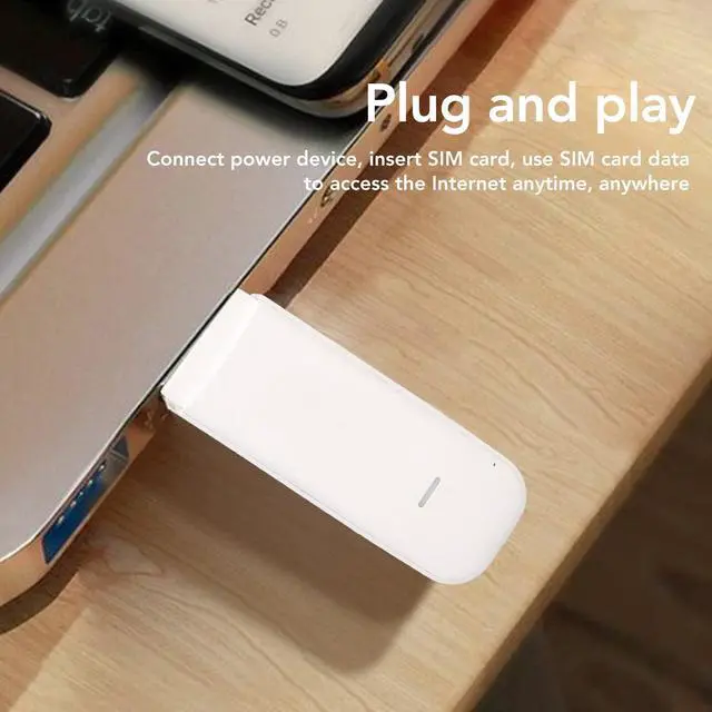 Alt view image 2 of 5 - 4G LTE USB Portable WiFi Router, Travel Mobile Hotspot, Supports 10 User Connections, Mini Router SIM Card Slot, High Speed and Convenient Travel Hotspot