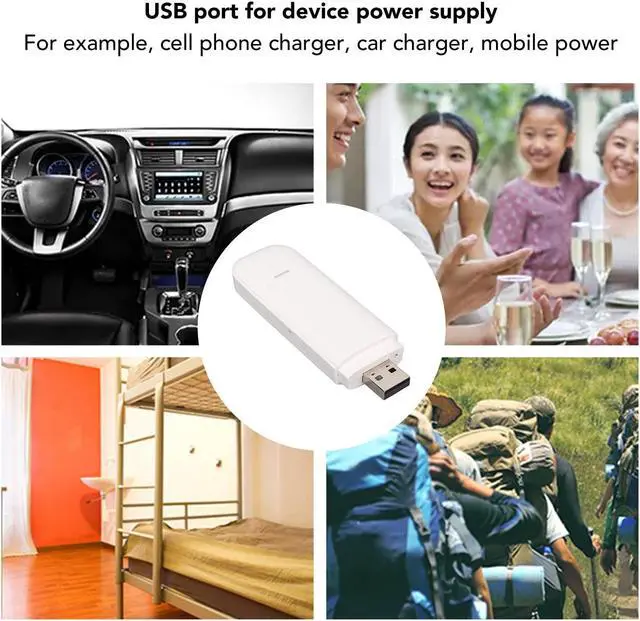 Alt view image 5 of 5 - 4G LTE USB Portable WiFi Router, Travel Mobile Hotspot, Supports 10 User Connections, Mini Router SIM Card Slot, High Speed and Convenient Travel Hotspot