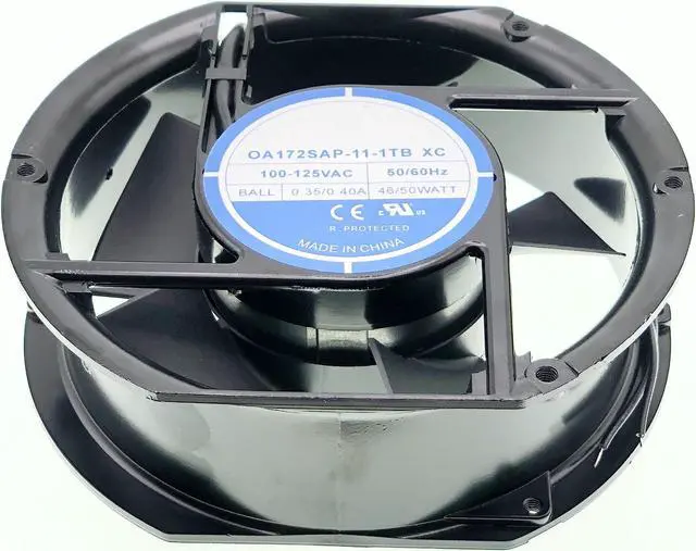 Alt view image 5 of 5 - LEYEYDOJX New Cooling Fan for OA172SAP-11-1TB XC AC100-125V 0.35/.040A 46/50W 50/60Hz 2-Wire 17CM Size:172x150x51mm.