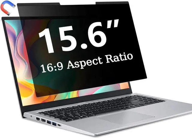 Main image of ZOEGAA Magnetic 15.6 Inch Laptop Privacy Screen Filter, Compatible with HP/Dell/Acer/Asus/Samsung/Lenovo, for 16:9 Widescreen Display Laptop Privacy Screen 15.6 inch and Anti-Glare Protector