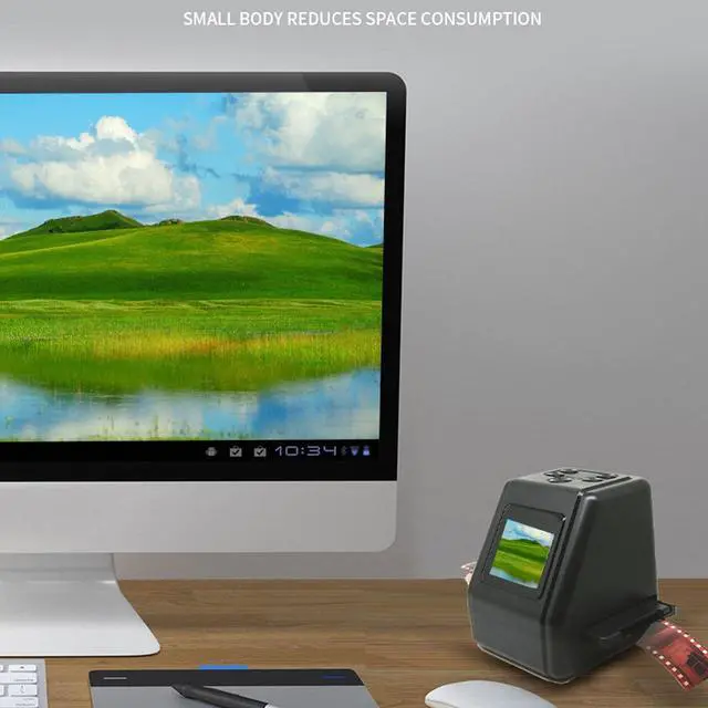 Alt view image 5 of 5 - Film Scanner, Photo and Negative Scanner, Convert 135 126 110 Slides to 12MP Digital Photo, Memories withImage, Fast Scanning, Multiple Film Size Options, All in One Design.