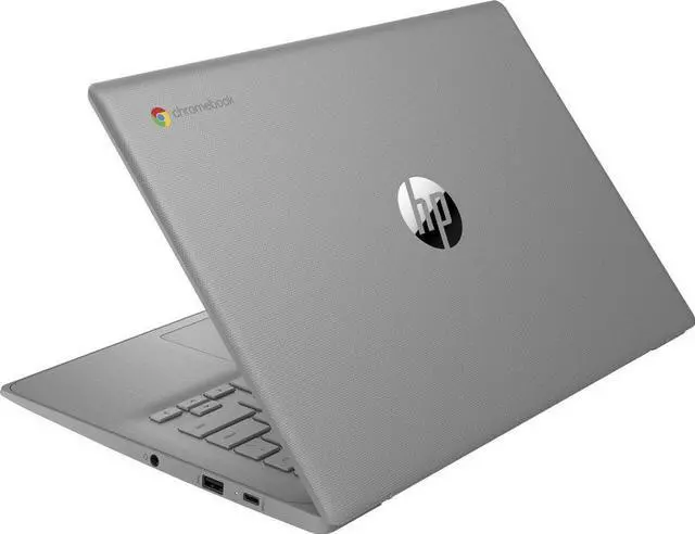 Alt view image 5 of 5 - HP Chromebook 2024 Newest Laptop Student Business, 14" HD Display, Intel Celeron N4120 Processor, 4GB RAM, 128GB Storage (64GB eMMC+64GB Card), Webcam, WiFi, Long Battery, Chrome OS+MarxsolAccessory