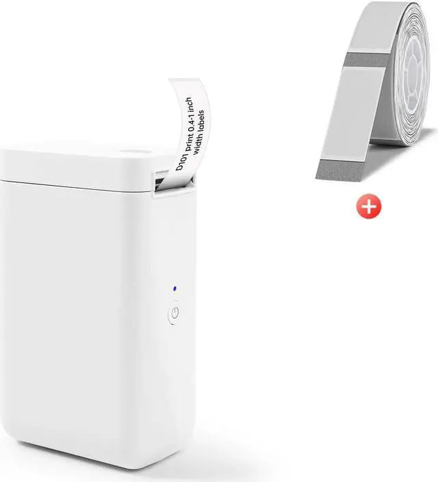 Main image of NIIMBOT D101 White Label Maker and 2 Rolls Tape Bundle