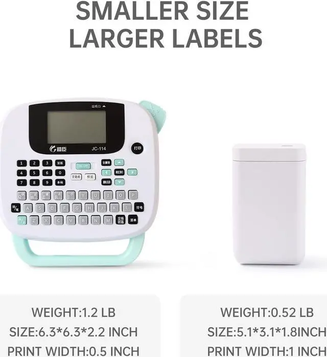 Alt view image 2 of 5 - NIIMBOT D101 White Label Maker and 2 Rolls Tape Bundle