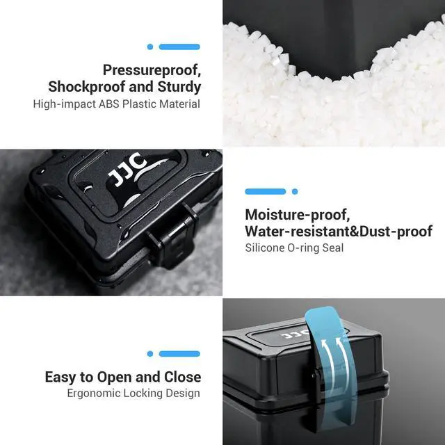 Alt view image 4 of 5 - JJC Compact DSLR Battery Case + High CAPACITY DSLR Battery Case