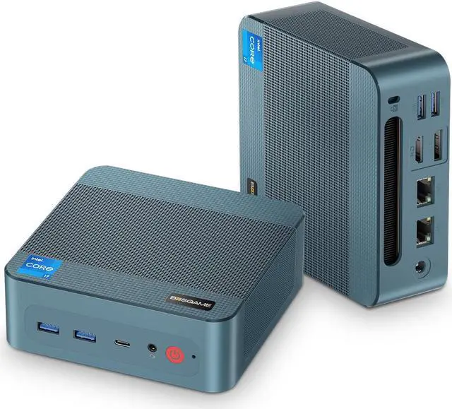 Main image of BOSGAME Mini PC P2 12th Gen Intel i9-12900H Mini Computers (14 Cores, 20 Threads) 32GB DDR4/1TB PCIe Gen 3 SSD Desktop PC Support Wi-Fi 6E/Bluetooth 5.2/Dual 1000Bps RJ45 LAN Port