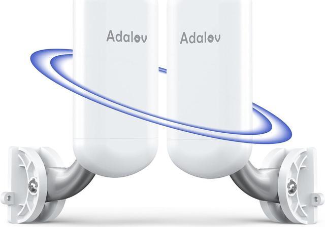 Main image of Adalov Wireless Bridge with 2 Bracket Mounts, 1.5KM 5.8G Point to Point Outdoor CPE, CPE467 Long Range WiFi Bridges for PtP/PtMP with 8DBi High Gain Antenna, PoE Adapter, RJ45 Ethernet Port, 2 Pack