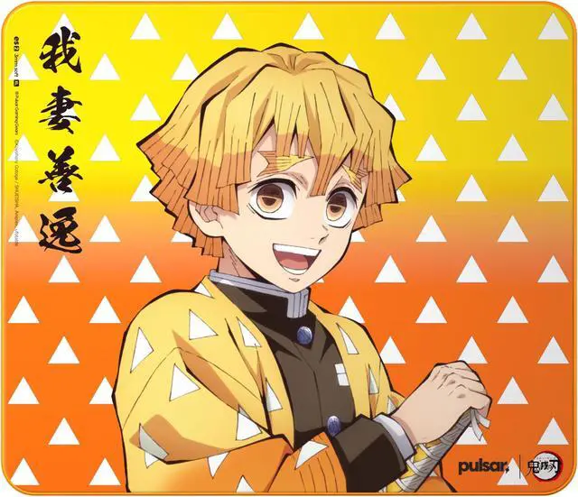 Main image of PulsarGamingGears x Demon Slayer - ES2 Esports Professional Level Gaming Mouse Pad/Mat 3mm Thickness Anti-Slip Base Anti-Fray Precision Stitching 19.3in x 16.5in (XL, Zenitsu)