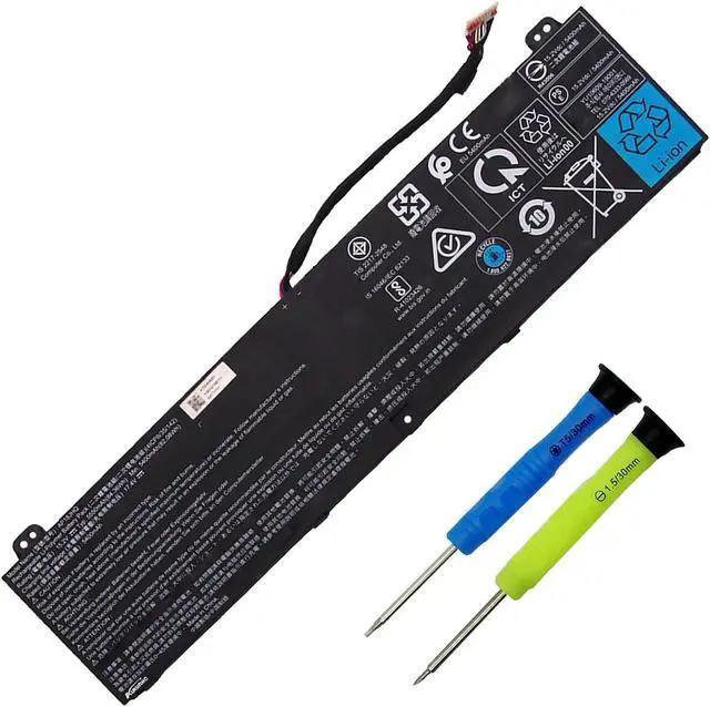 Main image of AURUNHO AP18JHQ Laptop Battery Replacement for ConceptD 7 CN715-71 Predator Triton 500 PT515 PT515-51 PT515-52 KT.00408.001 4ICP8/35/142 15.2V 84.36Wh