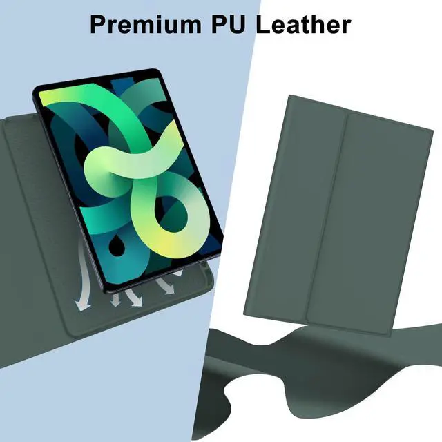 Alt view image 2 of 5 - Keyboard Case for iPad Air 11 inch (M2) 2024/Air 5th/4th Gen 10.9" - 7 Color Backlit - Wireless Detachable Bluetooth Keyboard - Smart Folio Cover with Pencil Holder for iPad Pro 11 4th/3rd/2nd/1st Gen