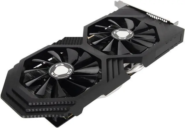 Alt view image 5 of 5 - RX590 8GB GDDR5 256bit Graphics Card, VR Ready, Dual Fans, for DirectX 12, for OpenGL 4.5, PCI Express 3.0 X16, HD Multimedia Interface, DisplayPort, DVI D Interface