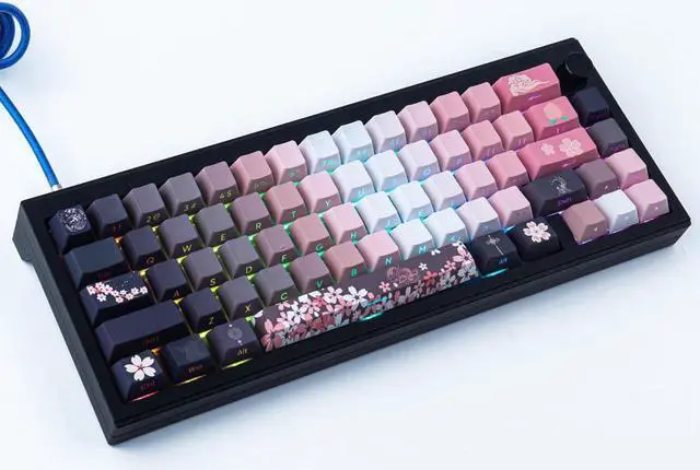 Alt view image 5 of 5 - JOMKIZ PBT keycaps, 135 Keys Double Shot Keycaps Side Engraved Transparent Keycap Set Cherry Profile Backlit Keycaps for Cherry MX Switch ASIN/ISO Layout Mechanical Keyboard