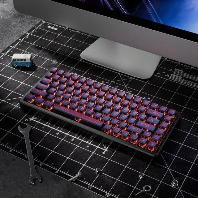 Alt view image 5 of 5 - Fogruaden Pudding Keycaps 60 Percent, 120 Dye-Sublimation Keycaps Set, ASA Profile Custom Keycaps for Cherry Gateron MX Switches Mechanical Keyboard(RedPudding)