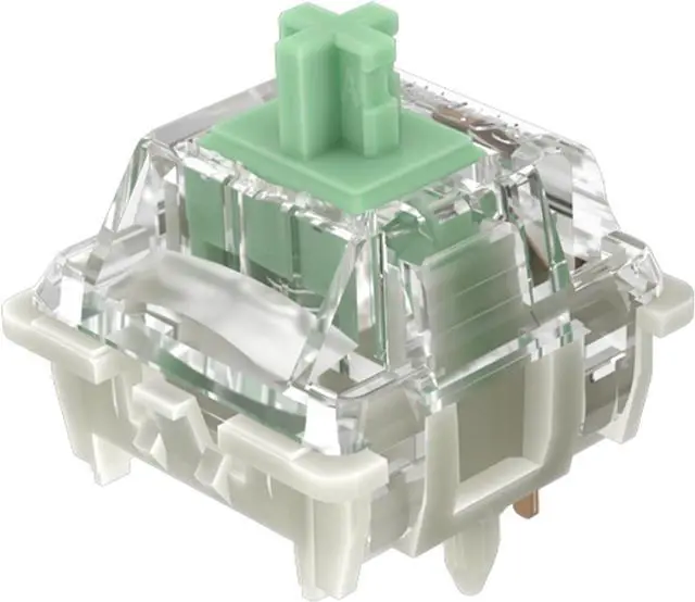 Main image of Gateron Baby Kangaroo 2.0 Keyboard Switches, 5-Pin Factory Pre-lubed 59gf Heavy Tactile Green Switches,22mm Dual-Stage Spring,Suitable for MX Mechanical Keyboards (90PCS,Green)