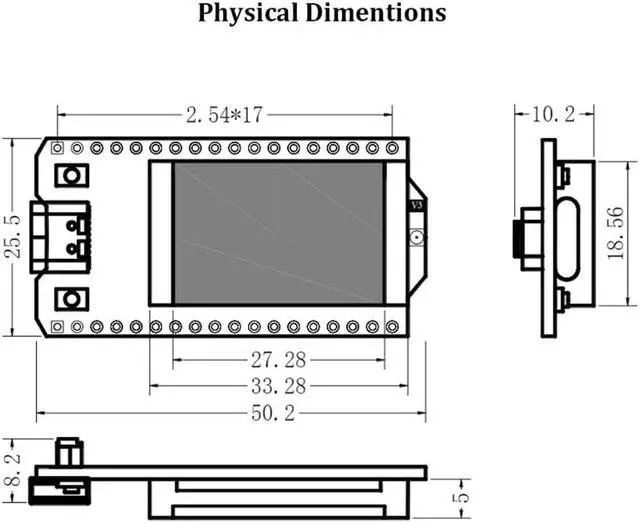 Alt view image 3 of 5 - Geekstory 915MHZ ESP32 LoRa Development Board V3 SX1262 ESP32 LoRa V3 with OLED Display + LoRa 32 V3 case + LoRa Antenna for Arduino LoraWan IOT Internet, not Compatible with LoRa V2 (Pack of 2)