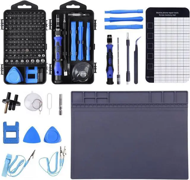 Main image of HPFIX Anti Static Mat and Precesion Magnetic Screwdriver Tool Set for Eelectronics Repair