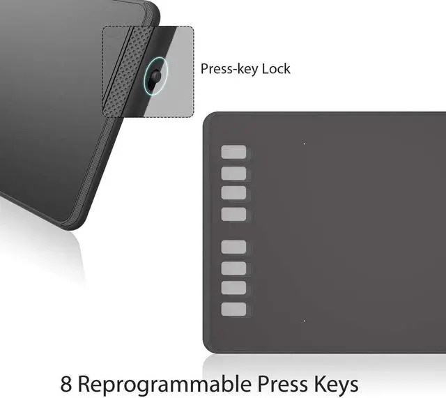 Alt view image 4 of 5 - HUION Inspiroy H950P Drawing Tablet Bundle with 10 Pack Replacement Nibs PN04