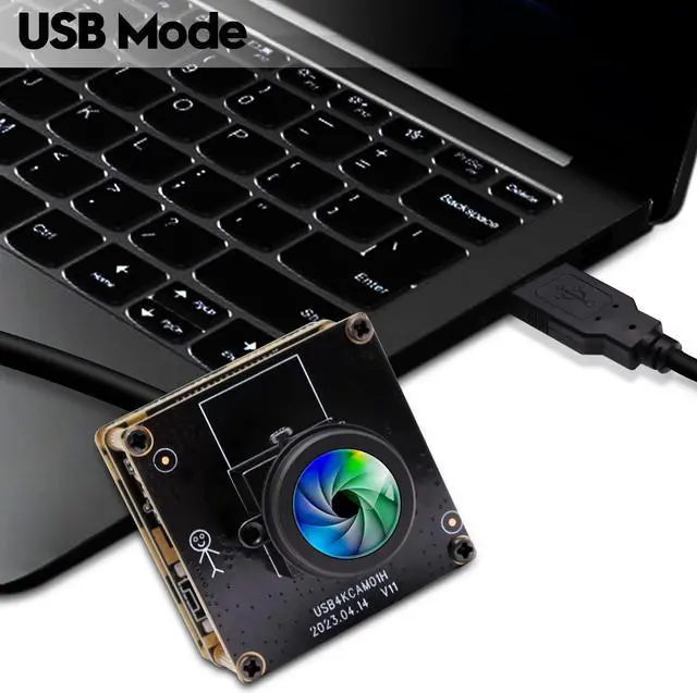 Alt view image 4 of 5 - IFWATER HDMI 4K Webcam - USB HDMI Simultaneous Output Streaming Camera - 2X Digital Zoom, 180 Degree Fisheye Lens - PC Camera for Raspberry Pi, Jetson Nano, Laptop, Online Teaching