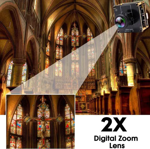Alt view image 5 of 5 - IFWATER HDMI 4K Webcam - USB HDMI Simultaneous Output Streaming Camera - 2X Digital Zoom, 180 Degree Fisheye Lens - PC Camera for Raspberry Pi, Jetson Nano, Laptop, Online Teaching