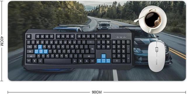 Alt view image 2 of 5 - Large Mouse Pad Gaming Japanese Car JDM Car R34 Cool Sports Car Art Desk Mat Long Big Mousepad Extended Keyboard Computer Pad Office Desk Organizers and Accessories 40x90cm