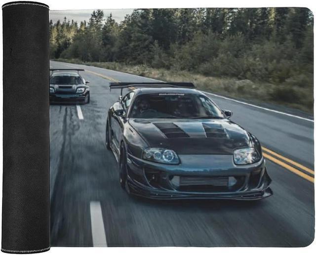 Alt view image 3 of 5 - Large Mouse Pad Gaming Japanese Car JDM Car R34 Cool Sports Car Art Desk Mat Long Big Mousepad Extended Keyboard Computer Pad Office Desk Organizers and Accessories 40x90cm