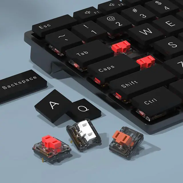 Alt view image 3 of 4 - Kailh 1350 Chocolate Red Low Profile Mechanical Keyboard Switches,Linear RGB/SMD Switch(108pcs,Choc Red)