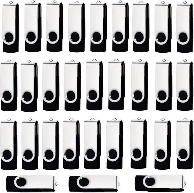 Main image of lcwamy 4GB Flash Drives 20 Pack Bulk Flash Drive Pack Wholesale USB2.0 USB Flash Drive 4GB USB Thumb Drive Pack USB Drive Pack Pen Drive (Black)