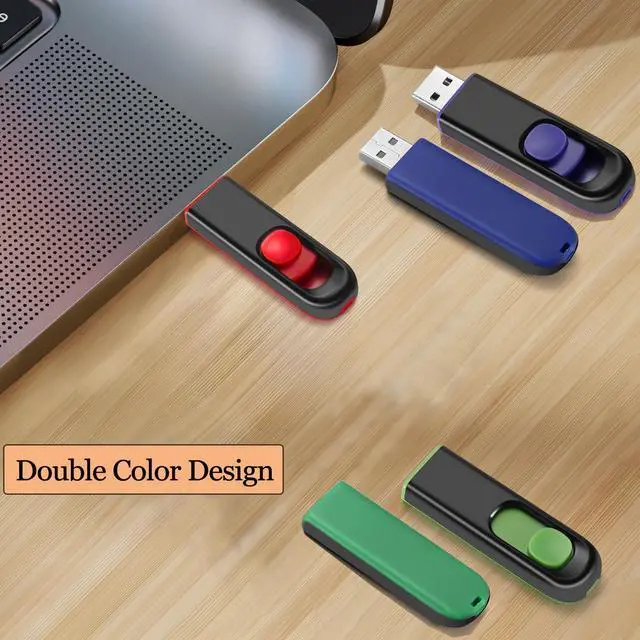 Alt view image 5 of 5 - MAKACTUA 10 Pack 64GB USB Flash Drive, USB 2.0 Memory Stick Thumb Drive Pen Drives Jump Drive for Data Storage Multiple Color