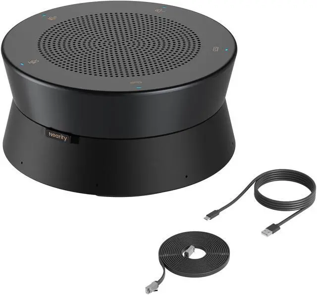 Main image of Nearity A21S Zoom Certified Conference Speaker and Microphone, Speakerphone w/8 Mics, 16ft Voice Pickup, AI 2.0 Noise Cancelling, USB Speakermic with Daisy Chain, Works with Microsoft/Teams/Google Mee