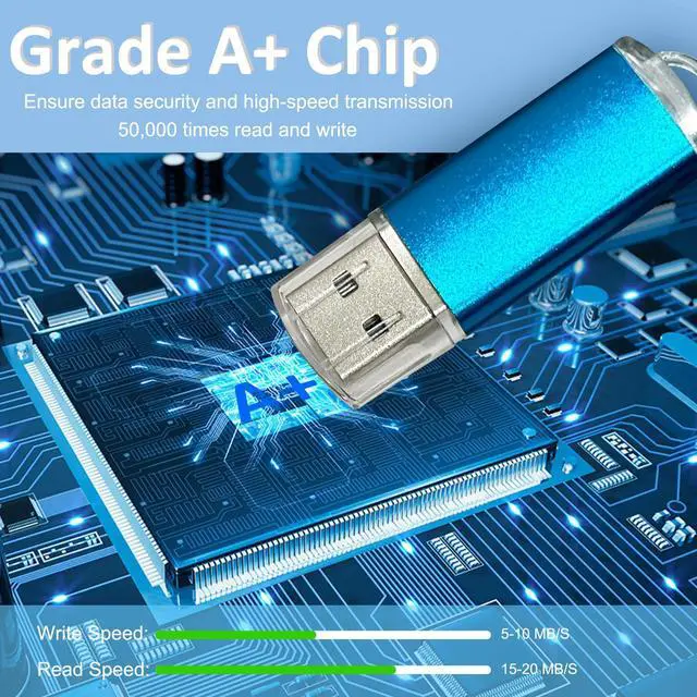 Alt view image 2 of 5 - USB Memory Stick Nicepicten 16GB USB Storage 2.0 Flash Drive Thumb Drives 20 Pack Bulk USB Jump Drive 16GB Pendrive Zip Drive USB Key with LED Indicators, 20PCS Lanyards & Color Label Tags Mixcolor