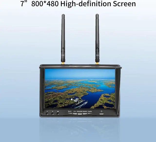 Alt view image 5 of 5 - SPEEDY BEE 7Inch Portable FPV Monitor: 5.8Ghz 7" Screen with DVR 40CH Receiver 800 x 480 LCD Display Built-in Battery for FPV