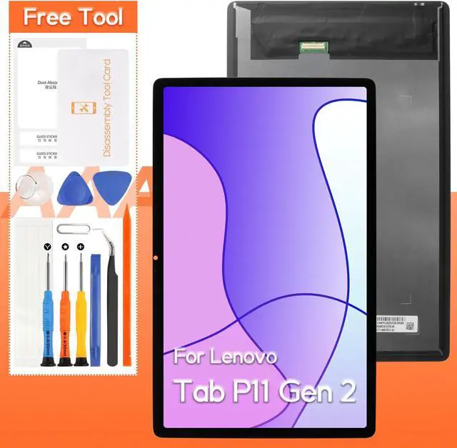 Main image of Screen Replacement for Lenovo Tab P11 Gen 2/P11 2022 LCD Display TB350FU TB350XU TB350 Touch Screen Digitizer Full Assembly,with Tools(Black)